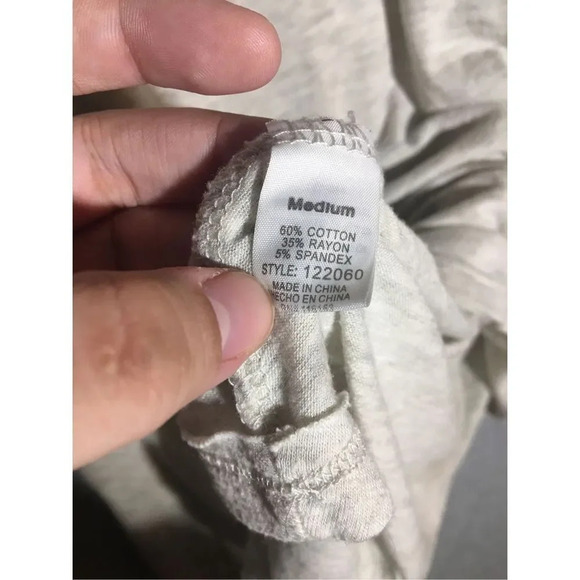 Womens Altar’d State Tank Top V Neck Light Grey Lounge Wear Capsule Wardrobe - Picture 5 of 5